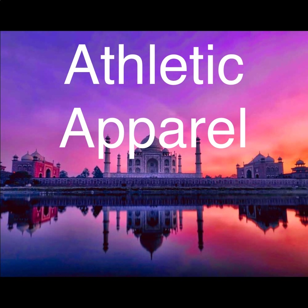 Athletic exercise shorts tops pants